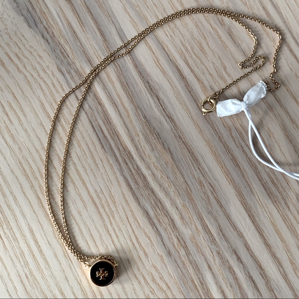 Tory Burch Kira Enamel Pendant Necklace